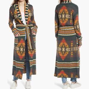 Faherty X B. Yellowtail Paloma Duster Womens S Small Western Aztec READ $348
